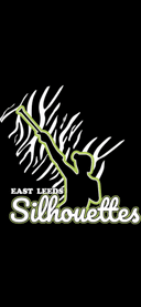 Eastleeds silhouettes cheer twirl logo